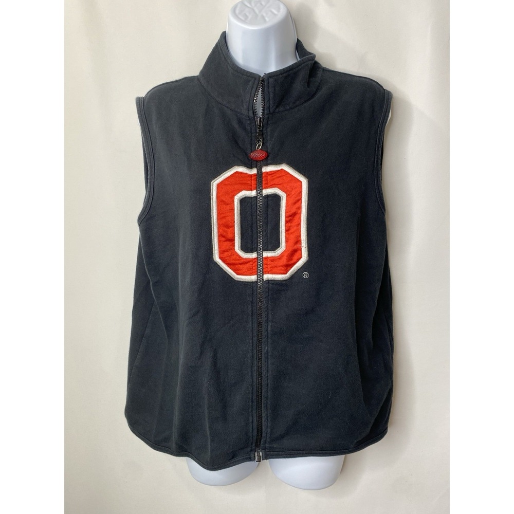 Womens The Ohio State University Vest Size Large Sporty Athletic Layered Winter